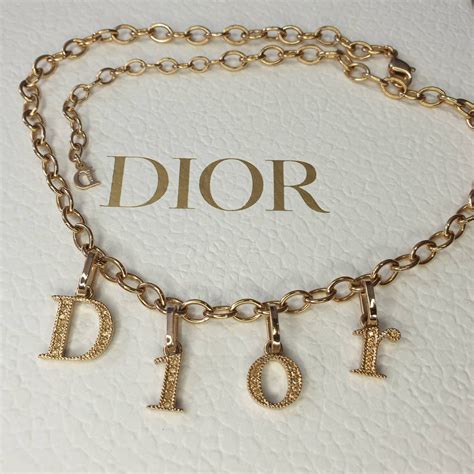 dior kette schriftzug|dior modeschmuck.